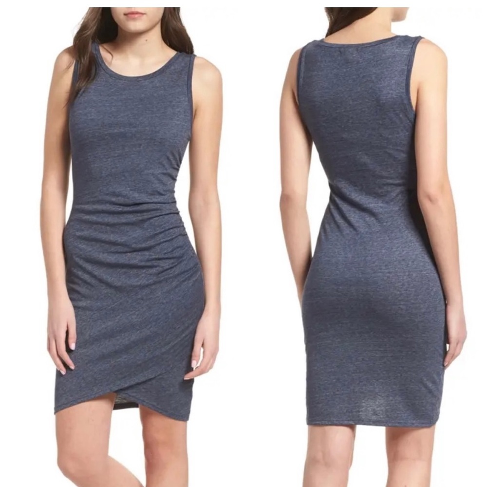 Sleeveless Leith Ruched Bodycon Dress Size Small